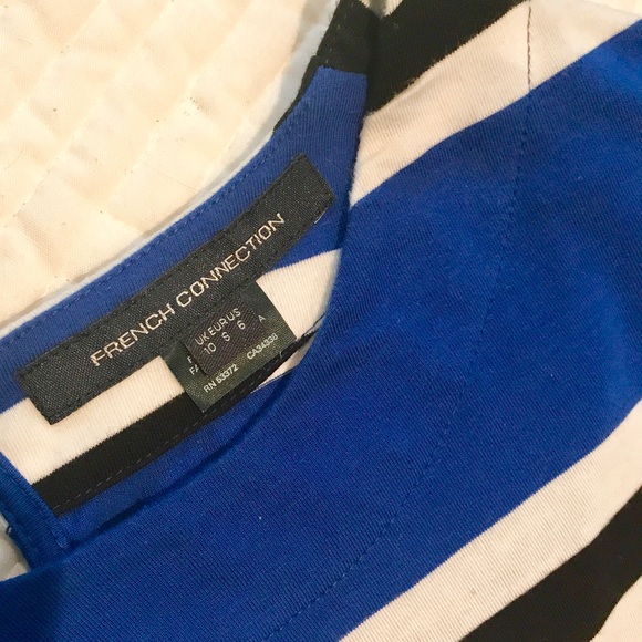 French Connection Jag Multi Stripe Dress, Sz. 6 - Picture 4 of 4